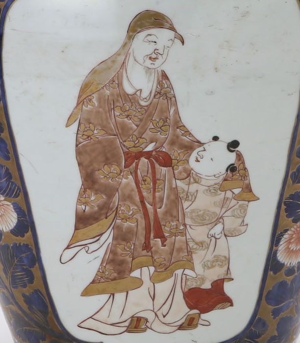 伊万里金襴手人物図沈香壷 - 古好屋