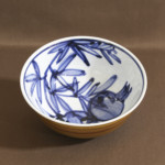 近藤悠三作 柘榴染付金はけ鉢 - 古好屋