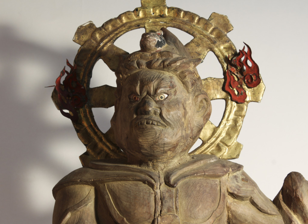 伐折羅大将　迷企羅大将　能面　お面 伐折羅大将 迷企羅大将 能面 お面 （十二神将 伐折羅大将立像
